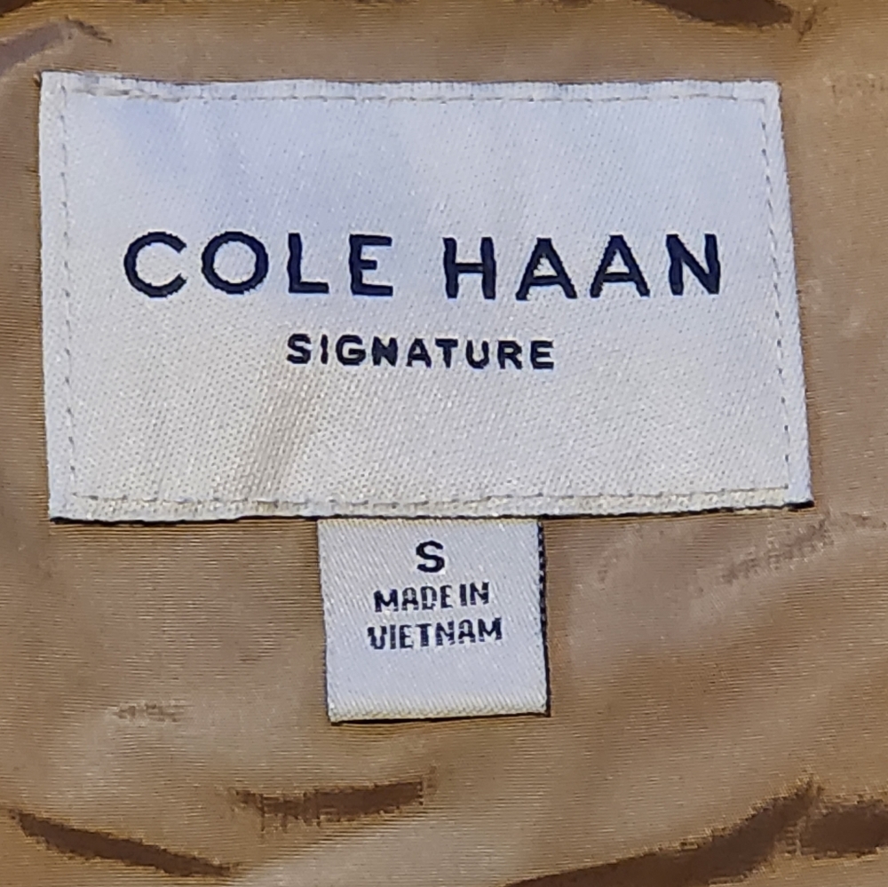Cole Haan Metallic Rain Jacket. Sz S. - Picture 3 of 8